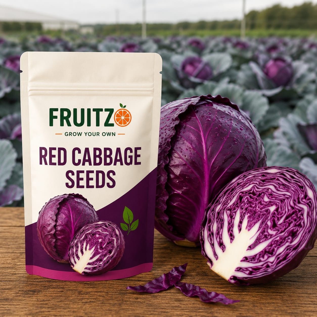 Red Cabbage Seeds for Home & Terrace Gardening