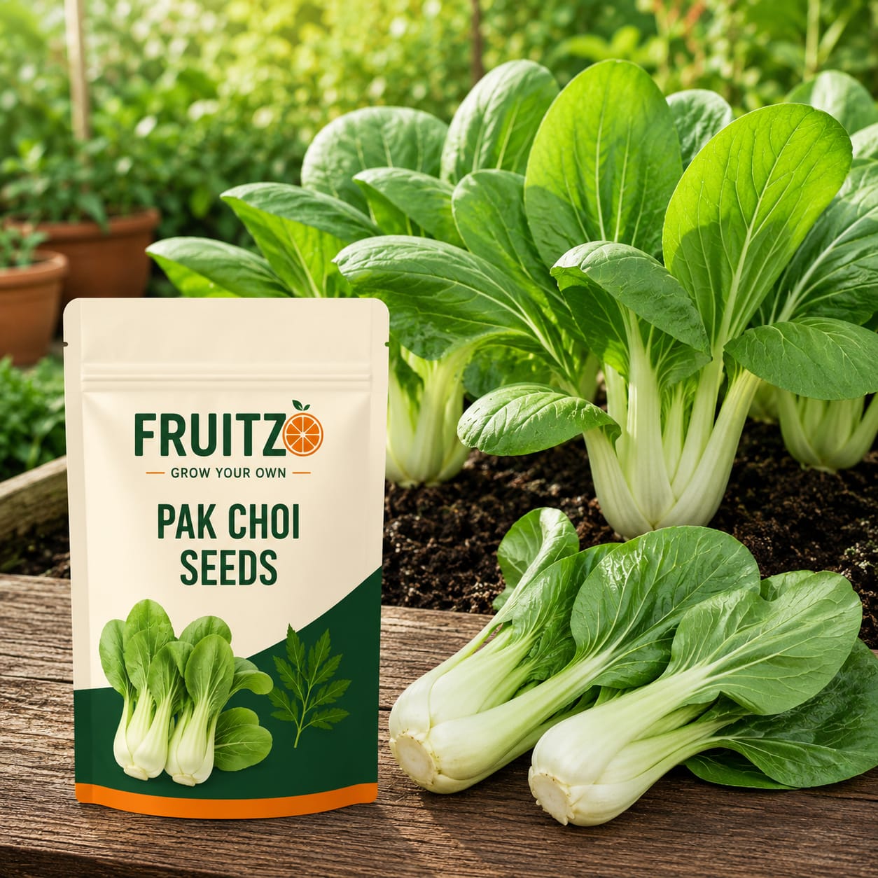 Pak Choy Seeds for Home & Terrace Gardening